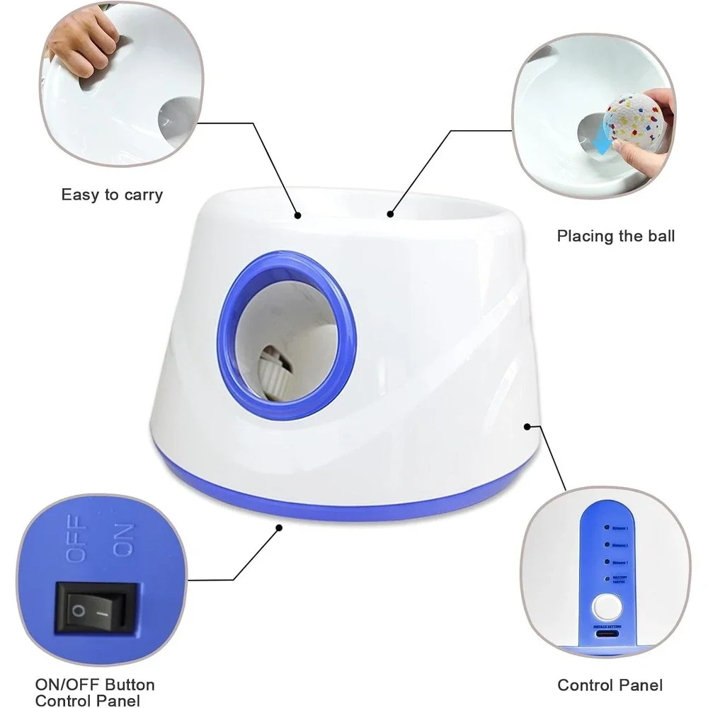 RERBIO Dog‎ Ball Thrower for Small Dogs, Indoor Outdoor Launcher Toy